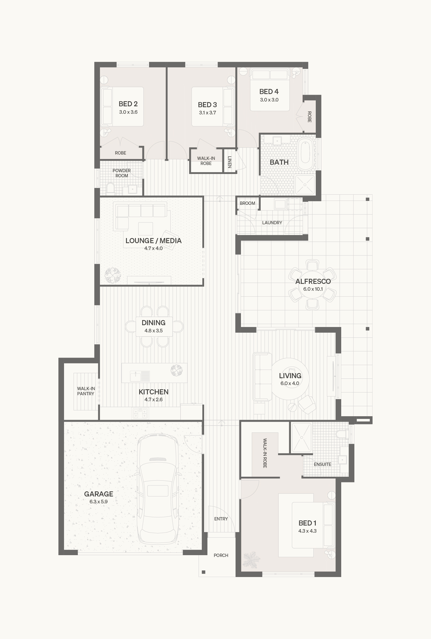 Pycon Homes Floorplan Mawson