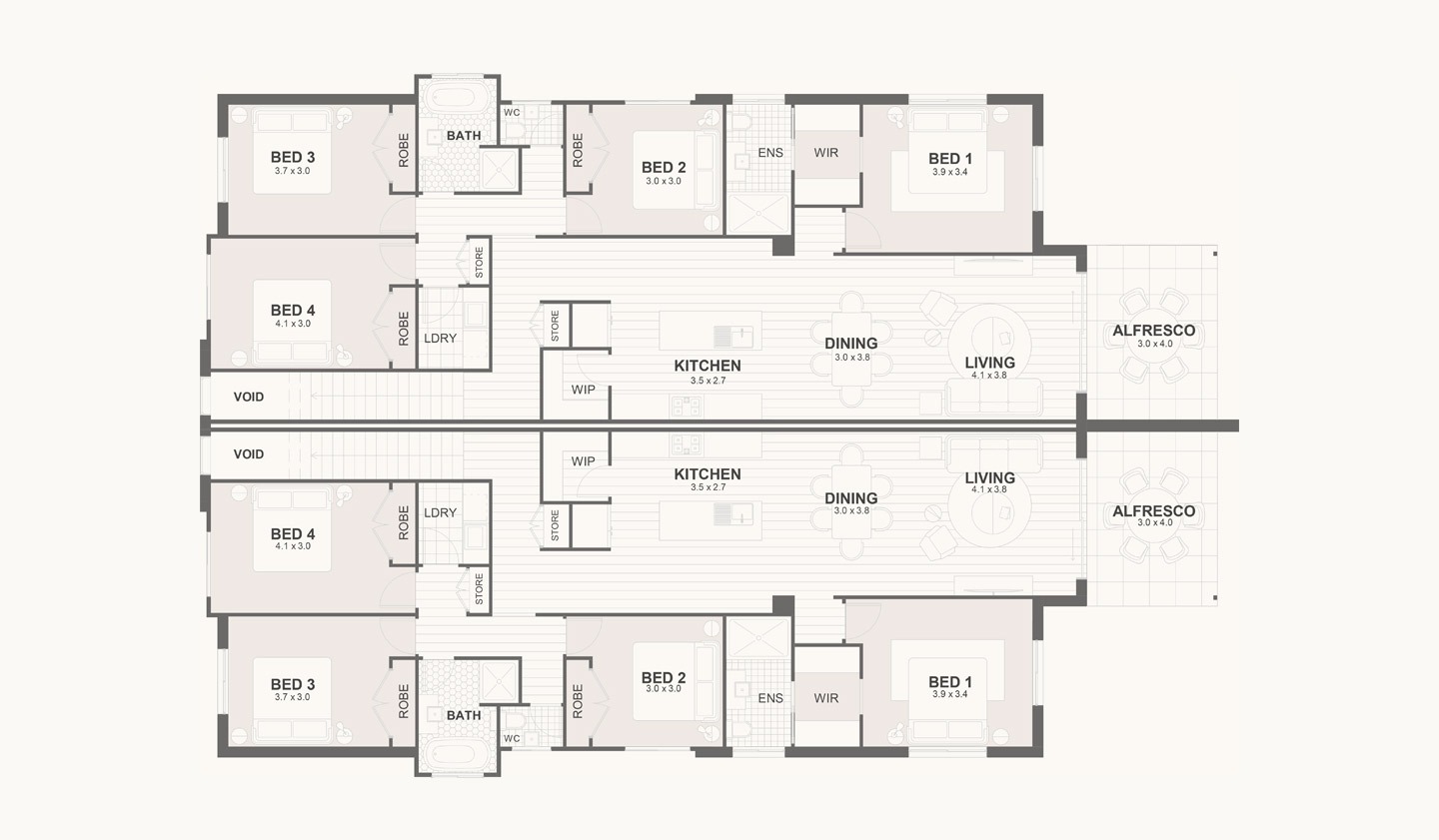 Mayfield floorplan upper investments and developments